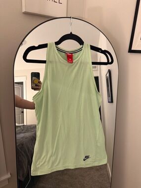 Nike Women's Lime Green Athletic Tank Top